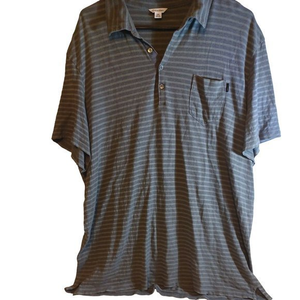Men's 2XL Calvin‎ Klein Polo Green Gray Striped
